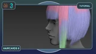 Realtime Hair for Games (haircards) | P8 | Ornatrix 3ds Max | Fibershop