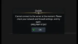 Lost Ark-Cannot connect to the server at the moment. Please check your network and Firewall settings