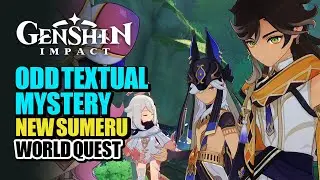 New Sumeru Reunion World Quest Full Story | An Odd Textual Mystery (Kavehs Book) | Genshin Impact