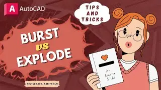 BURST vs EXPLODE | AutoCAD Command