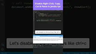 Disable Right Click, Copy, Cut & Paste using JavaScript