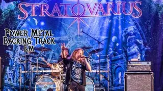 hunting high and low | Stratovarius style Power Metal Guitar Backing Tracks in Em