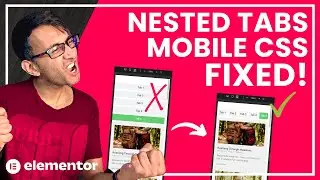 Keep the Mobile Tabs for Nested Tabs at the Top - Elementor Wordpress Tutorial - Solution with CSS