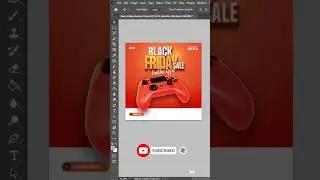 Black Friday Social Media Post Design in Photoshop Tutorial #short