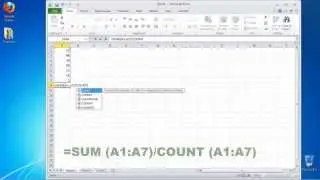 How to Calculate the Mean in Excel