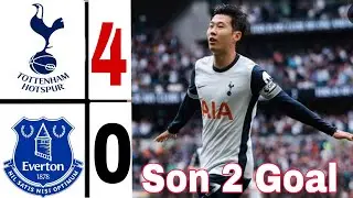 Tottenham vs Everton (4-0) HIGHLIGHTS & Goals | son heung min two Goal vs everton today