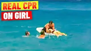 Girl Almost Drowns at Bondi Beach - Real Life Resuscitation!