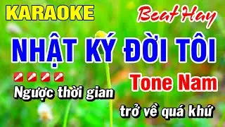 Karaoke Nhật Ký Đời Tôi (Beat Hay) Gm Nhạc Sống Tone Nam | Hoài Phong Organ