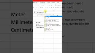 Convert Meter into Millimeters in Microsoft Excel #millimeter #excel #shorts