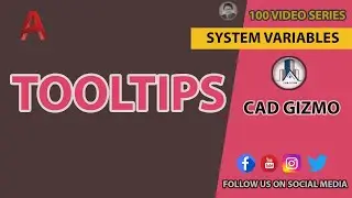 AutoCAD System Variable | TOOLTIPS | Cad Gizmo | #AutoCAD