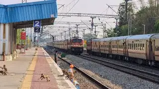 High Speed Train Action at Akanapet//Ajanta Express & Shirdi - Tirupati Exp