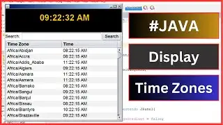 Java Project Tutorial - How to get And Display All Time Zones In Java Netbeans With Source Code