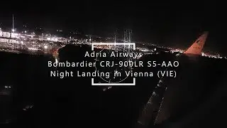 Adria Airways Hard Landing in Vienna During Rain