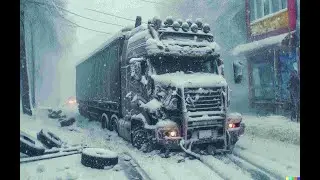 Winter heavy truck crashes / The Russians #carcrashes