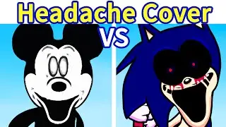 Friday Night Funkin': Mouse.avi VS Sonic.EXE in Headache [FNF Mod/HARD] - Garcello Headache Cover