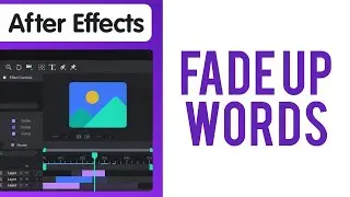 How to do Fade Up Words in After Effects
