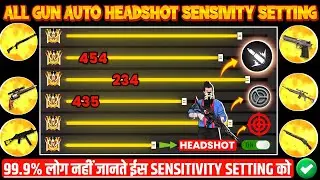 Free Fire Max Auto Headshot Trick 2024 Sensitivity | 2gb, 4gb, 6gb Ram Headshot Sensitivity Setting