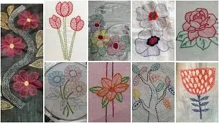 Beautiful Kantha Embroidery Designs|| Running Stitch Embroidery Ideas for beginners||