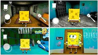 Playing as Spongebob in Granny 1 vs Granny 2 vs Granny 3! Mod Menu!