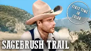 Sagebrush Trail | JOHN WAYNE | COLORIZED | Free Cowboy Film