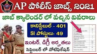 AP Police Constable and SI Posts Recruitment Notification 2021 Vacancies details | APSLPRB