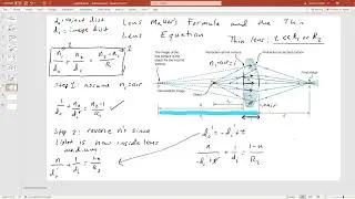 Lens Maker's Equation and the Thin Lens Equation