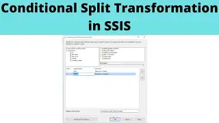 33 Conditional Split Transformation in SSIS