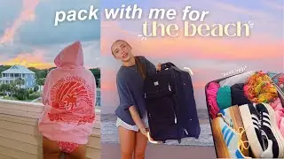 pack + prep with me for the beach 🌊🐬💖