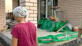 Обзор строящегося дома в Краснодаре. Соседи строят дом. Часть 1.