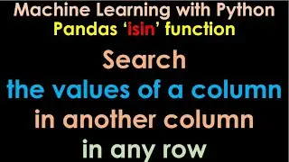 Python Pandas isin function | Search the values of a column in another column in any row