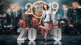 New Year Photo Manipulation | Happy New Year 2019 - Photo Editing tutorial