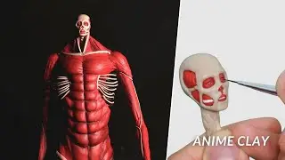 Sculpting Colossal Titan Armin | Attack On Titan | Shingeki No Kyojin | 進撃の巨人,超大型巨人出現