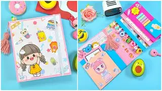 KENDİN YAP SEVİMLİ KLASÖR DÜZENLEYİCİ - Kawaii Organizer Yapımı 