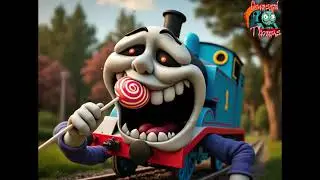 GUESS THE MONSTER ? - SCARY CURSED THOMAS THE TANK ENGINE EAT LOLIPOP