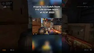 Insane 1v3 clutch from the Ukrainian team at IESF 2023 