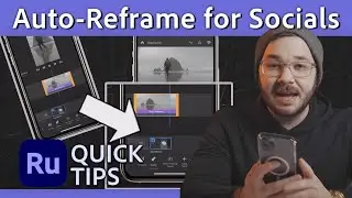 How to Crop Video Using Auto-Reframe | Premiere Rush Tutorial with Tyler Babin