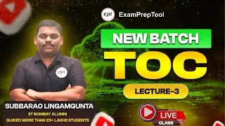 NEW BATCH | THEORY OF COMPUTATION | LECTURE-3 | GATE CSE