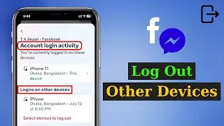 How To Log Out of Facebook Messenger From Other Devices | Logout Facebook Messenger on All Devices