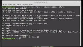 Install Firefox Nightly in Ubuntu - Linux Mint via PPA