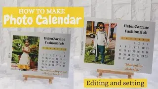 personalised photo calendar complete tutorial | customised calendar | art gossips