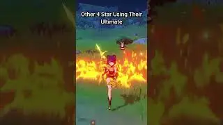 The Only Genshin 4 Star Character That Has 5 Star Burst Animation 