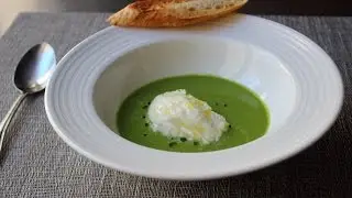 Gazpacho Verde with Burrata Cheese - How to Make Green Gazpacho Soup