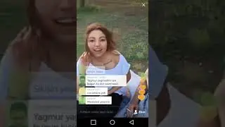 Periscope adada öpüşen genç çift