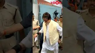 Amitabh Bachchan DRAGS Jaya Bachchan towards the car post giving their votes #loksabhaelection2024