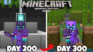 I Survived 300 Days in Minecraft Bedrock Edition