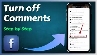 How to Turn off Comments on Facebook Video