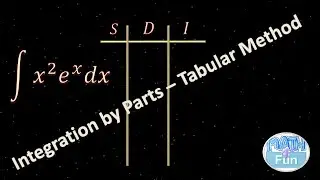 Mastering Integration by Parts: Tabular Method for Definite Integrals 