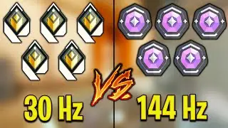 Valorant: 5 Radiant With 30hz VS 5 Diamond With 144hz! // 30fps VS 144fps - Who Wins?