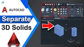 How to separate 3D solids into individual solid in AutoCAD