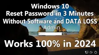 2024 Reset Windows 10 Password without any software in 3 minutes 100% WORKS